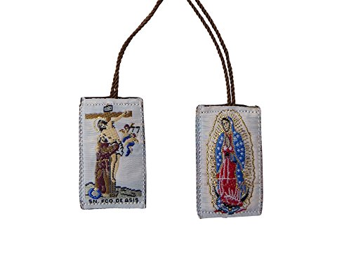 Saint Francis of Assisi Hug Brown Scapular Escapulario Del Abrazo De San Francisco De Asis