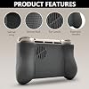Empuñadura de fieltro para dispositivo de doble pantalla Ayn Thor, empuñadura gruesa y cómoda con cubierta antipolvo de fieltro, ergonómica para consola portátil OLED A Y N personalizada (Chonk) 4