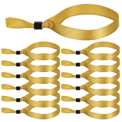 #rémunéré #Amazon<br>100 pièces Bracelets en tissu pour événements Or Bracelets d'identification pour fêtes festivals concerts clubs Anniversaire
