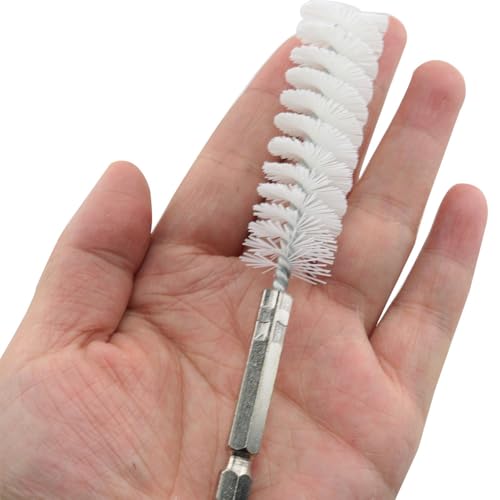 Image of 6PCS Drill Wire Brush Hexagonal Rod Gun Brush Deburring Pipe Brush Set Nylon 1 /4 inch Drill Cleaning Wire Brush For Machinery Adaptable to Electric Drill Impact Driver Die Grinder