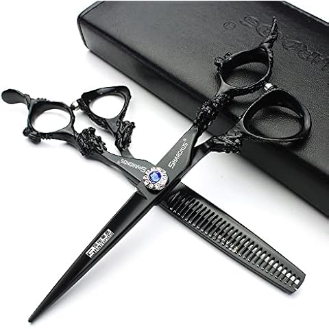 6 inch professional hairdressing scissors set, Japanese hairdressing scissors, hairdresser/family special hairdressing scissors (6 inches, 2 pieces-C) Cover