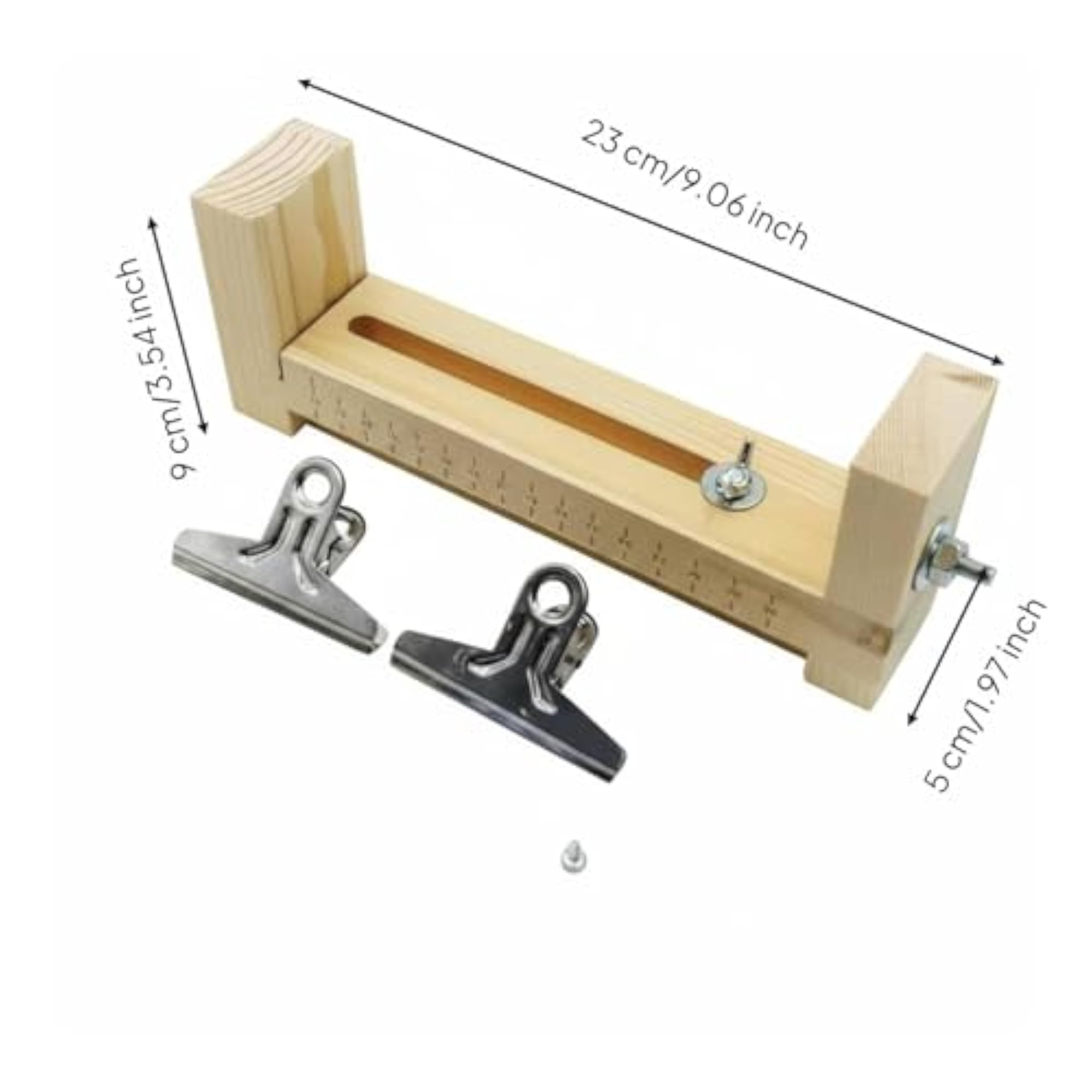 Wood Bracelet Loom DIY Braiding Stand Clamp Design