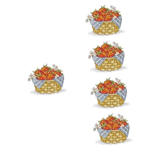 Kit broderie débutant motif fraise pour s'occuper sereinement chez soi
