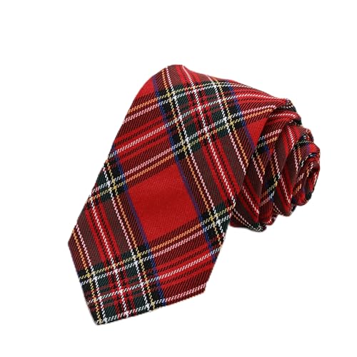 Man of Men Tie - Red Christmas Plaid