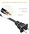 Power Cord for Samsung TV UN40 UN43 UN48 UN49 UN50 UN55 UN60 UN70 UN75 UN78 Series 4K Smart TV 2-Prong C7 AC Power Cable Replacement 6-Feet
