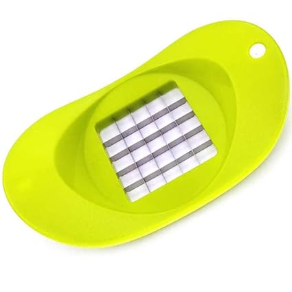 1 PCS Egg Chopper Egg Slicer Fruit Salads Cuter Potato Cutter Hard Boiled Egg Slicers Fruit Cube,Vegetable Slicer,Onion Mincer Chopper, Vegetable Chopper,Cutter,Dicer - Pack of 1 grid 0.5 inch,Green