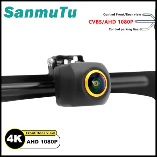 Image of AHD 1080P Backup Camera,2K Fisheye Lens Waterproof Wide View Angle Metal Reverse CCD,HD Night Vision Parking Assist License Plate Camera Rear View Camera Three Control for Truck SUV RV