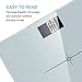 NUTRI FIT High Precision Digital Body Weight Bathroom Scale with Ultra Wide Platform and Easy-to-Read Backlit LCD, 400 Pounds Elegant White (14”x12”)