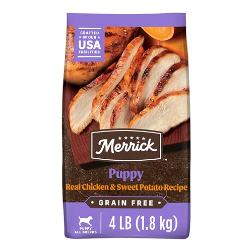 Merrick Premium Grain Free Dry Puppy Food, Wholesome And Natural Kibble With Real Chicken and Sweet...