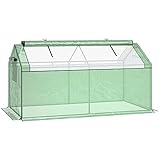 MINI INVERNADERO: Perfecto para cuidar las plantas de tu jardín, tanto si están plantadas directamente en el suelo como en macetas. La forma perfecta de prolongar la temporada de crecimiento de tus plantas y protegerlas del frío y los pájaros. Para que ni las estaciones ni el clima interfieran en tus cultivos