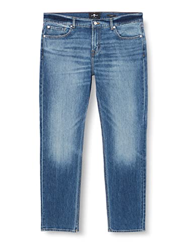 Jeans Slimmy 7 For All Mankind Homme en denim bleu moyen coupe regular élégante