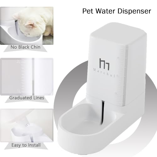 image for Marchul Cat Feeder and Water Dispenser Set with Silicone Mat, Automati
