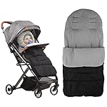 Aicharynic Winter Fußsack Kinderwagen, Universal Baby Fußsack, Weicher Baby Schlafsack Winterfußsack Babyschale mit Reißverschluss Wasserdicht Baby Wintersack für Alle Gängigen Kinderwagen Buggys