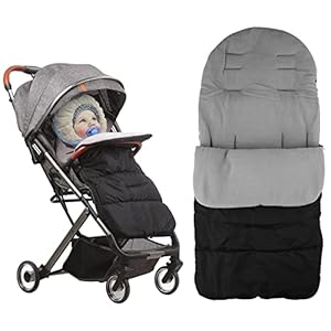 Aicharynic Winter Fußsack Kinderwagen, Universal Baby Fußsack, Weicher Baby Schlafsack Winterfußsack Babyschale mit Reißverschluss Wasserdicht Baby Wintersack für Alle Gängigen Kinderwagen Buggys