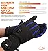 iFox Heated Gloves for Men and Women, 7.4V Rechargeable Battery Packs, Waterproof, Touch Screen Friendly, Thermal Gloves Winter Outdoor, Skiing Snowboarding Motorcycle