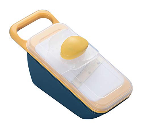 4-Teiliges Set GemüSehobel,Edelstahl Klingen,Obst Und GemüSeschneider Zwiebelschneider, Ideal Zum Hobeln Von Obst Und GemüSe,Yellow