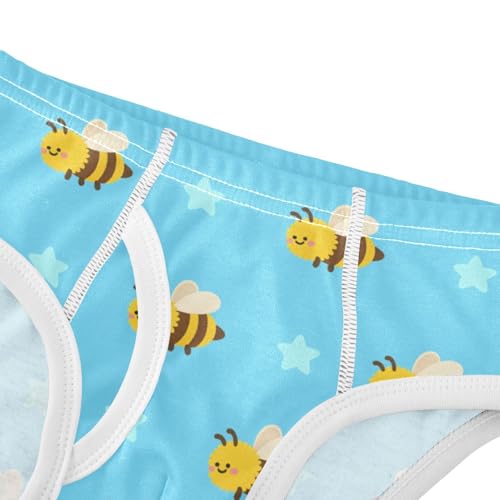 Cute Bee Star Blue Toddler Boy's Underwear 2T 23022324