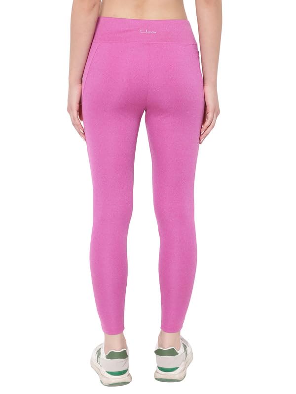 Image of Clovia Women's High Rise High-Rise Full Length Regular Fit Active Tights With Side Pocket