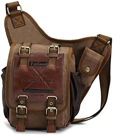 JOMIGLI Retro Messenger Bag Canvas Shoulder Backpack Travel Rucksack Sling Bag