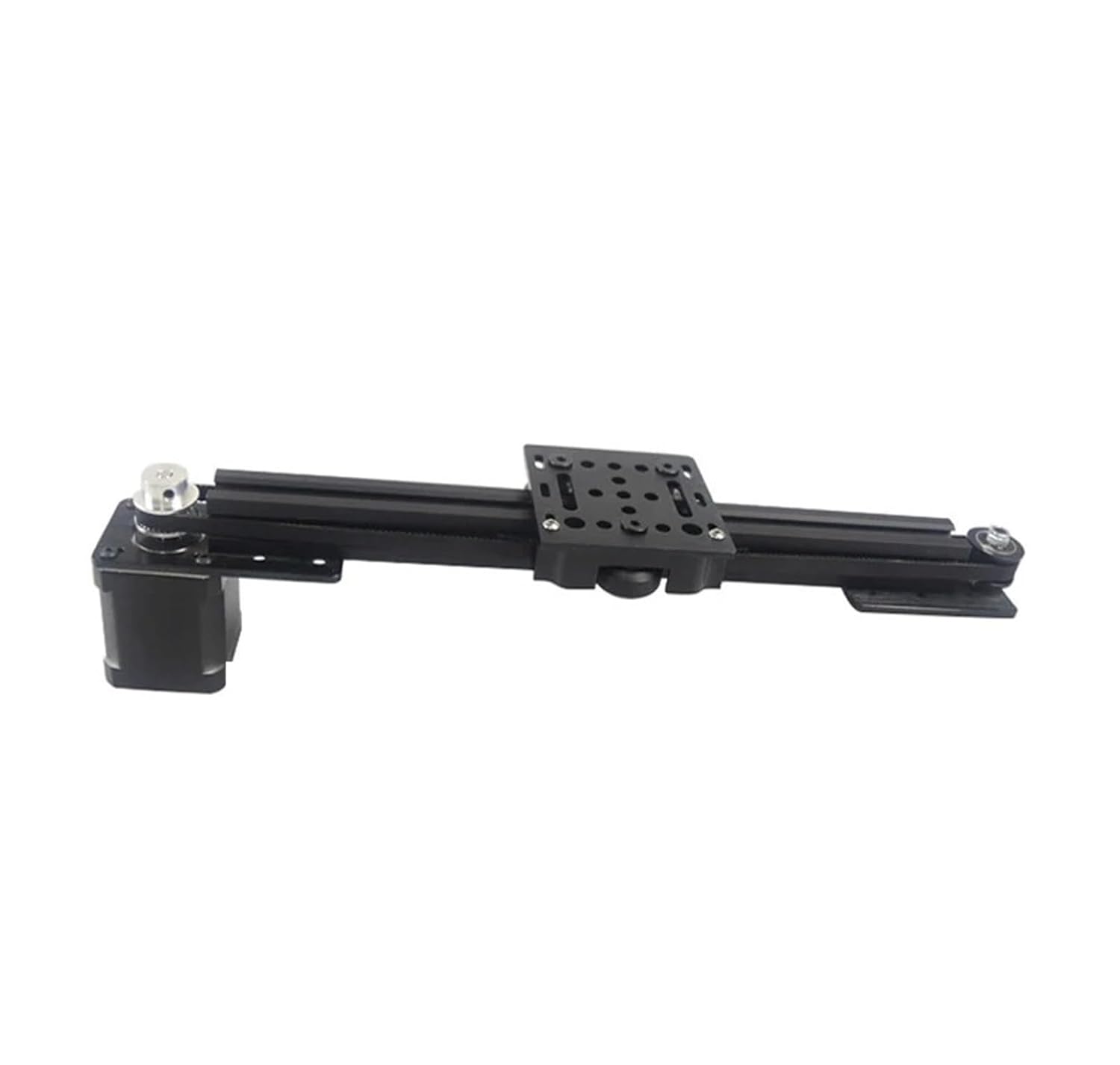 Slide Linear Actuator Kit 250mm-500mm Stepper Motor 2020 V Groove Actuator Kit Motion Sliding Guide Table(Black,550mm)