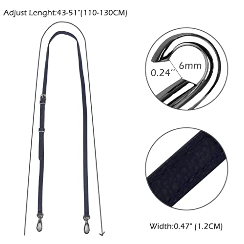 Image of LIVE UP Full Grain Purse Strap Genuine Leather Replacement for Cross Body Bag Handbags
