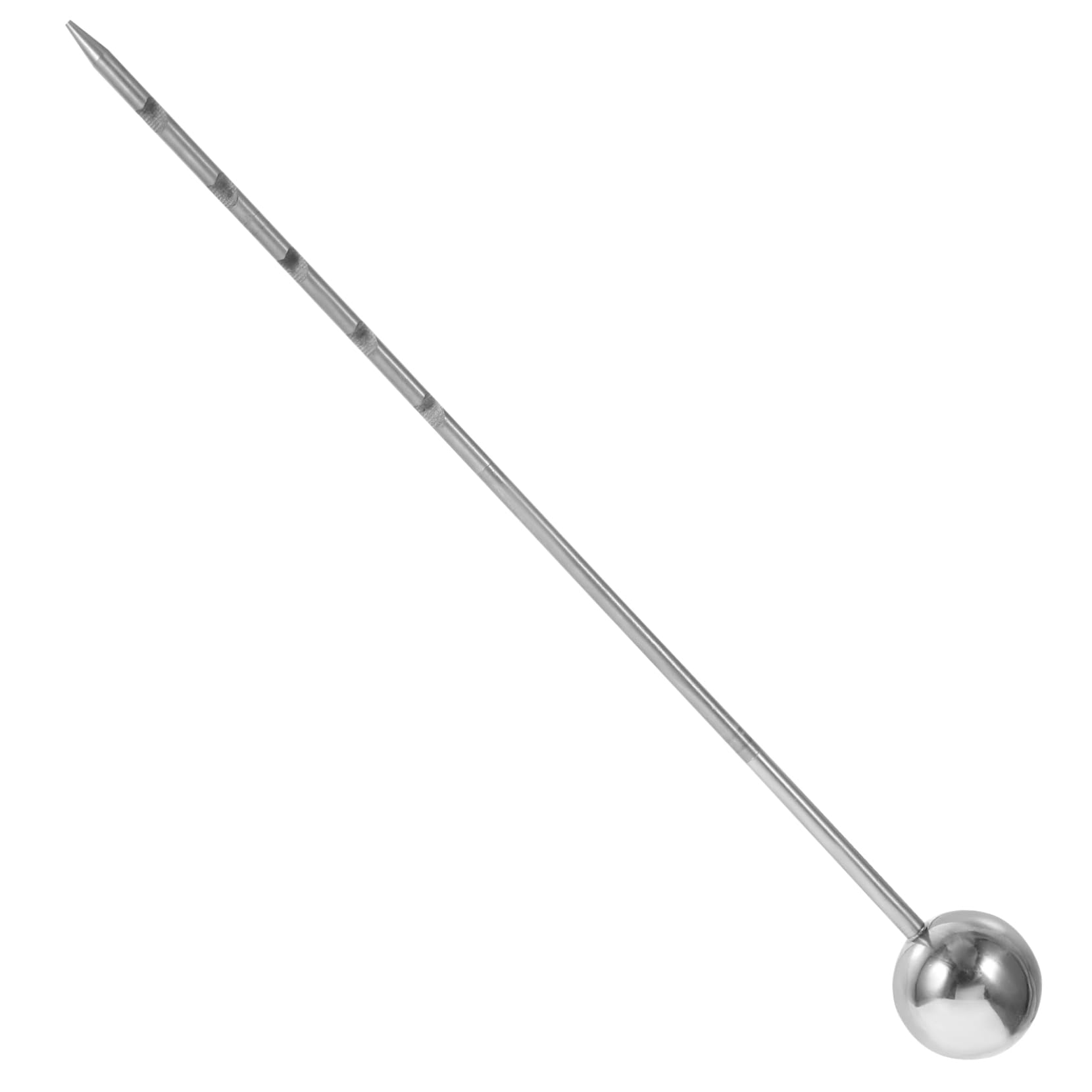 Happyyami Bodenprobenahmewerkzeug aus Edelstahl, 14 Zoll, Silber