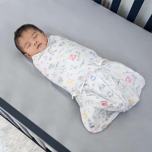 Image of HALO Harry Potter 100% Cotton Sleepsack Swaddle, 3-Way Adjustable Wearable Blanket, TOG 1.5, Harry Potter Enchanted, Small, 3-6 Months
