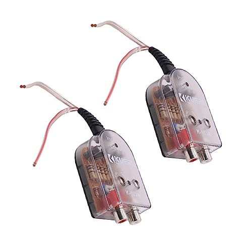 KICHOUSE 2 Pezzi convertitore audio stereo auto stereo per auto altoparlante adattatore da alto a basso per veicolo forniture audio per veicoli adattatore di del veicolo rame