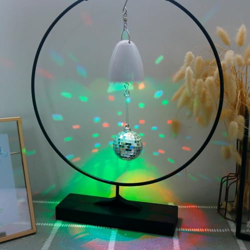 Image of Disco Ball Motor with Remote, 3 Rotating Speed Battery Remote Control Motor, Rotating Disco Ball Light for Christmas Decorations, Parties, Home Decor, Weddings, Nightclubs, Wind Spinner