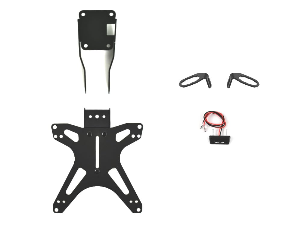 SEPTAR | PORTATARGA SPORTIVO REGOLABILE per KAWASAKI Z900 2025-2026 per frecce originali