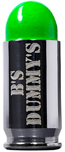 B's Dry Fire Snap Caps - A.K.A. B's Dummy's - Dummy 380 Auto Training Caps (7 Pack) (Green Nickel)