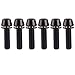 UHDFBDHF 6PCS Titanium Screw Internal Hex M5x16mm 18mm 20mm Tapered Head Bolt with Washer for Bicycle Stem (Black, M5x18mm)
