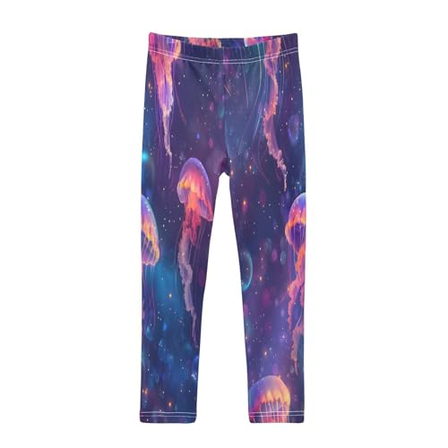 Bolaz Toddler Girls Leggings Printed Yoga Pants Leggings Freedom Jellyfish for Kids