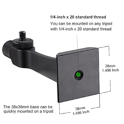 Binocular Tripod Adapter Quick Release with 38mm Mounting Base 1/4-20 Inch Thread Removable Accessories for 8x42 10x50 12x60 15x56 15x60 15x70 20x60 25x70 Roof and Porro Binoculars.