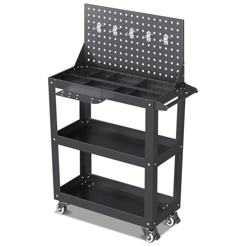 Yizosh 3-Tier Heavy Duty Rolling Tool Cart