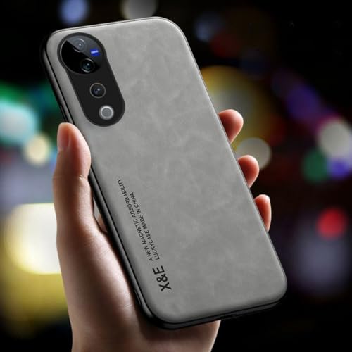 Image of Cover Compatible with Vivo V40 Pro 5G Comfortable Touch Sheepskin Leather Case | Shockproof | Precision Fit & Secure Grip | Luxury Protective Back Cover (Black)