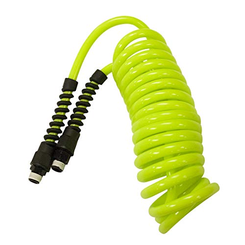 Flexzilla Polyurethane Recoil Air Hose, 1/4 in. x 10 ft., ZillaGreen - LP1410AFZ #1