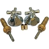 LASCO 01-9403 American Standard Renu Series Two Valve Tub or Shower Trim Kit with Stems Handles, Flanges and Nipples, Chrome