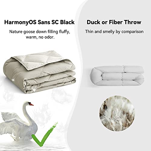 Deodar Goose Down Throw Blanket & Checkerboard Throw Blankets For Couch,Soft Knitted Grid Chessboard Gingham Blanket #TOP5