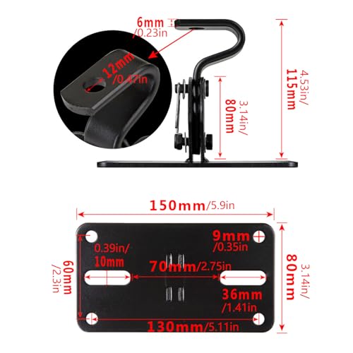 Soporte para altavoz en salones y estudios con orientación de ángulo variable 5