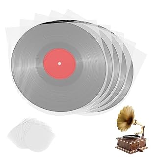 Nizirioo Lot de 100 Pochettes Intérieures Disque Vinyle, Enveloppes pour Disques Vinyles, Pochette De Disque Pochettes, Couvertures De Protection Transparentes Pochette en Vinyle 306 Mm * 308 Mm - Les Beatles, Paul McCartney, John Lennon, RIngo Starr, George Harrison