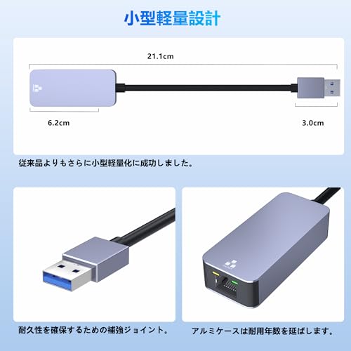 Aoyvsktv USB LAN 変換アダプター AK-usb lan-01 の商品画像 6