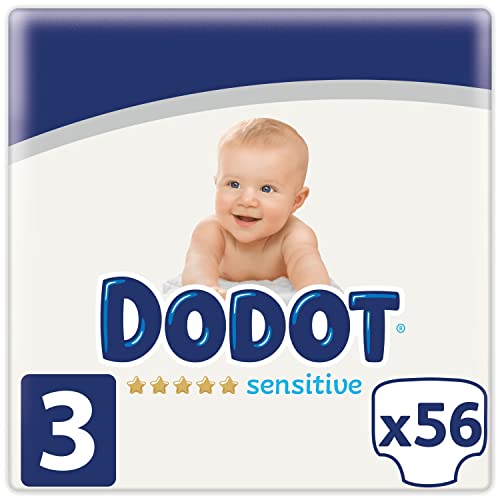 Dodot Sensitive - Pañales Talla 3, 56 Pañales, 6 a 10 kg