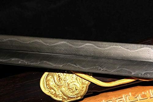 Sword Rotary Forging Refining Feather Grain Pattern Steel Clay Tempered #299