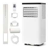 DORTALA Portable Air Conditioner 8000 BTU, 3-in-1 Portable AC with Remote Control, Dehumidifier, 24H Timer, Window Kit for 350 Sq.FT Apartment, Bedroom