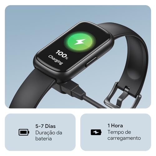 Relógio Inteligente Tranya ES11 Monitoramento Esportivo, 1.47“ Tela HD Touch, IP68 à Prova d‘Água, B