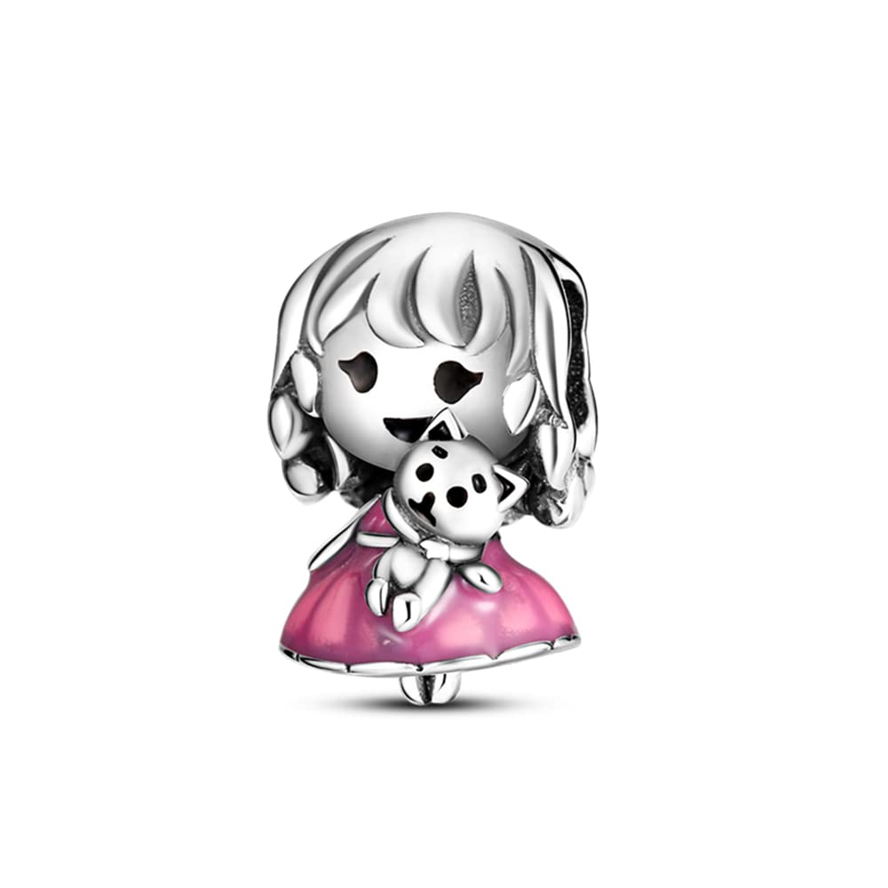 Pandach 925 Sterling Silver Charms Beads for Bracelets and Necklaces Butterfly and Headphones Pendants Clover Charms Jewelry Gift for Women