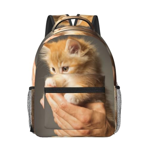 Sac à dos enfant imprimé chaton mignon pour ne plus craindre la pluie