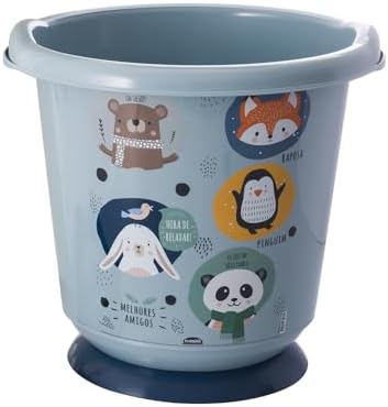 Banheira Ofurô Decorada Azul Plasútil