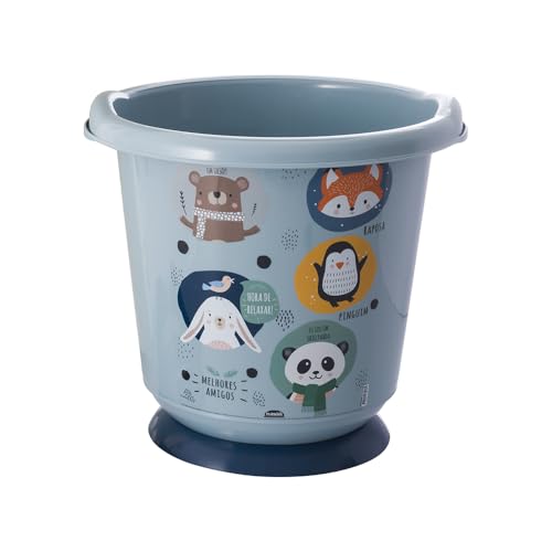 Banheira Ofurô Decorada Azul Plasútil